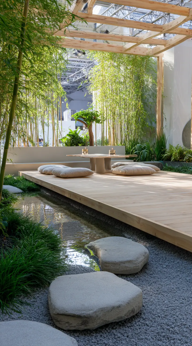 Japanese-Inspired Zen Pergola