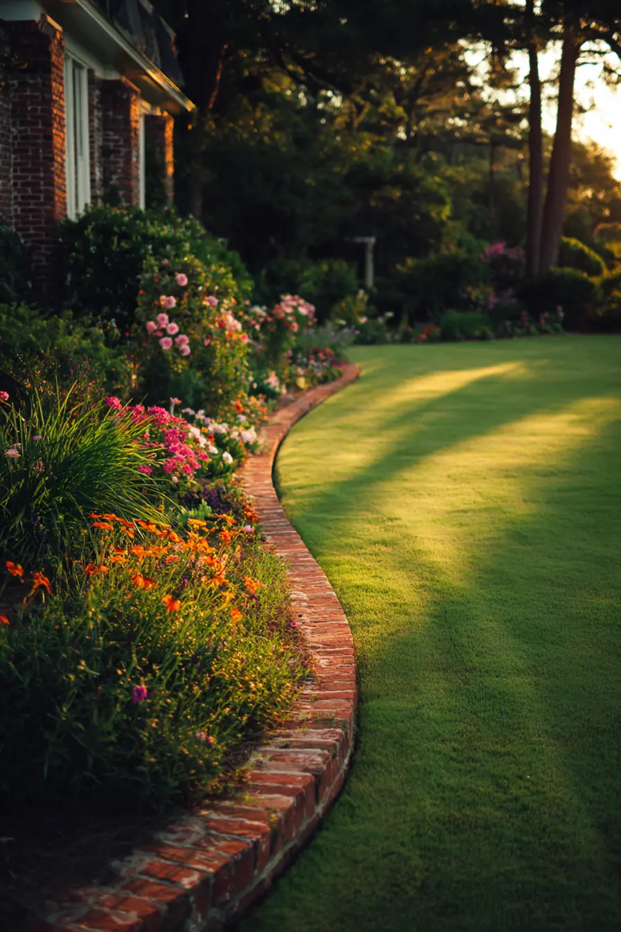 Flowing Brick Edging