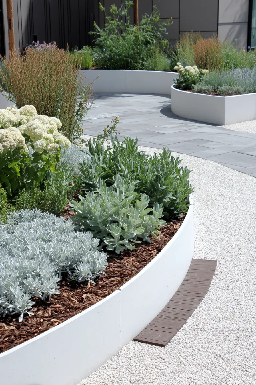 Concrete Edging Design With Curves