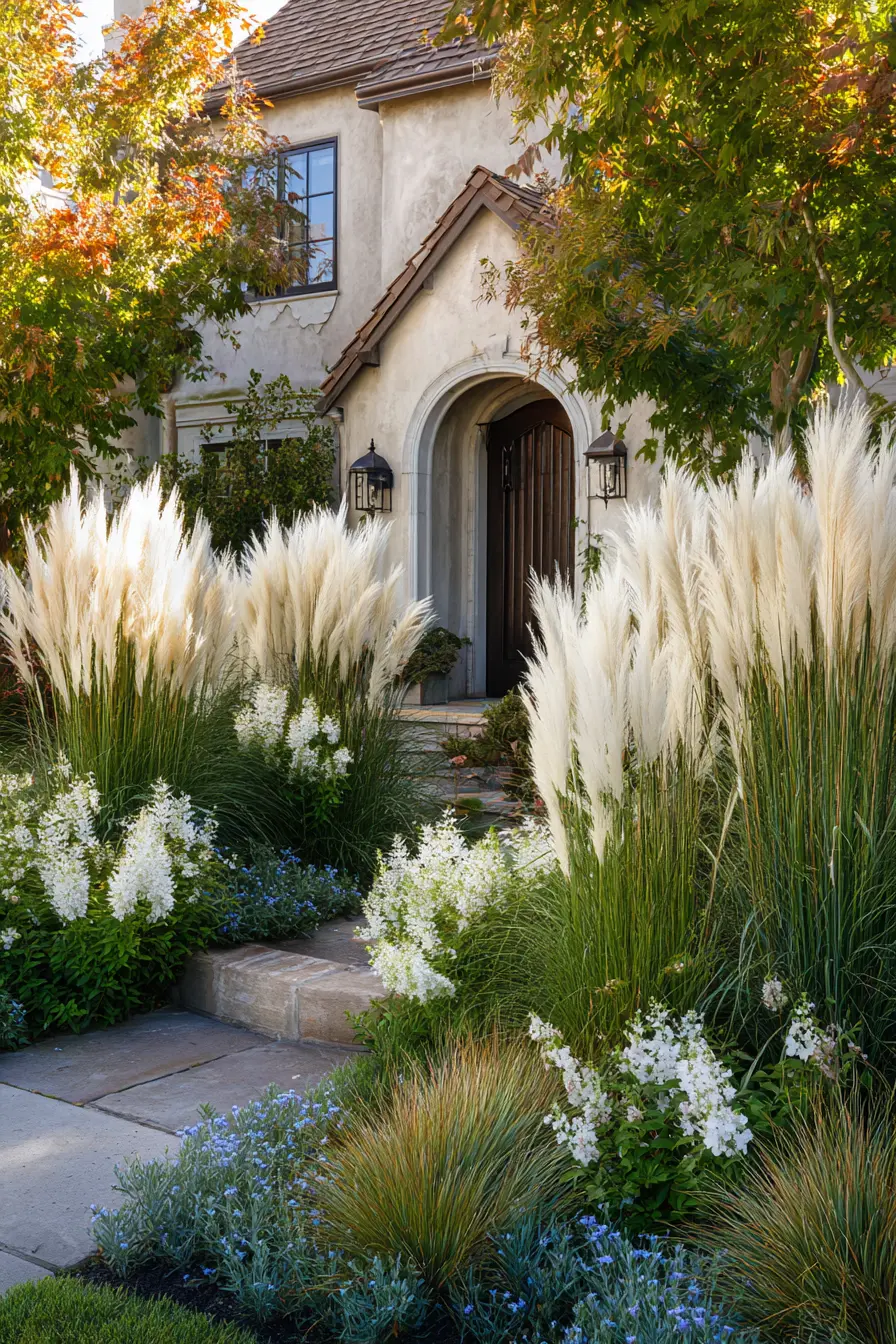 Naturalistic Garden Border with Grasses