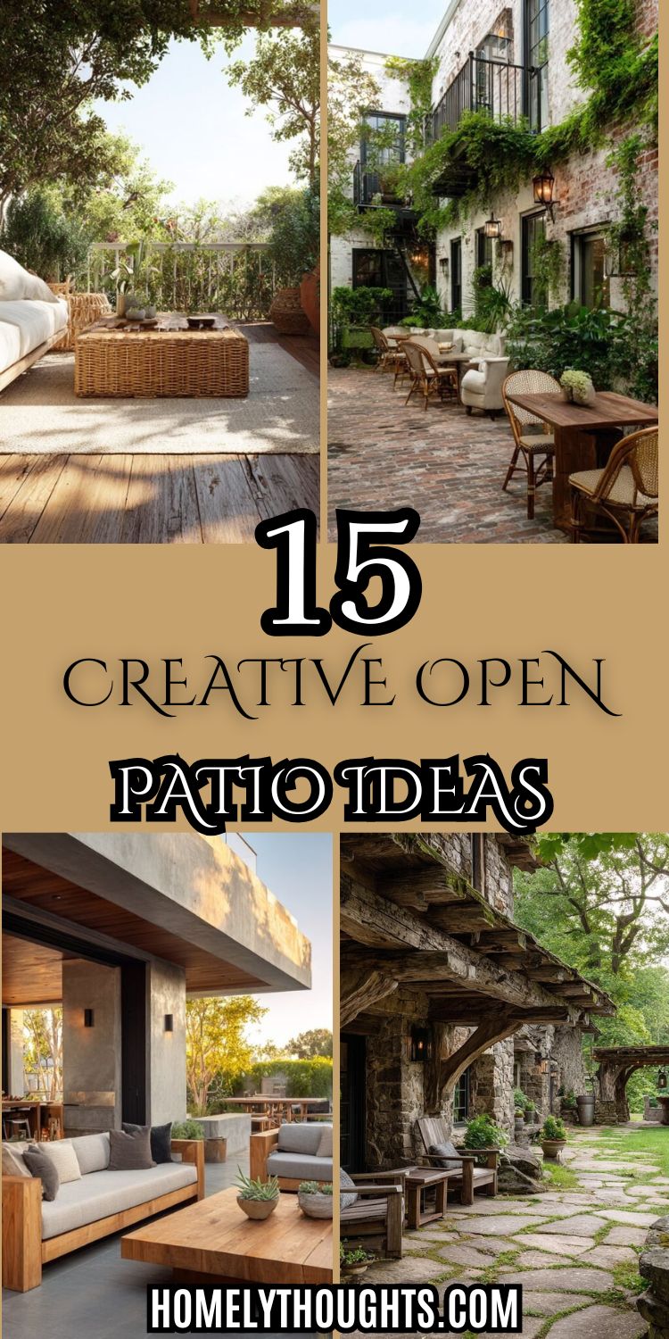 15 Creative Open Patio Ideas for Your Outdoor Space