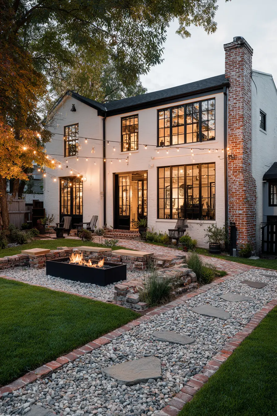 Contemporary Minimalistic Edging With Bricks