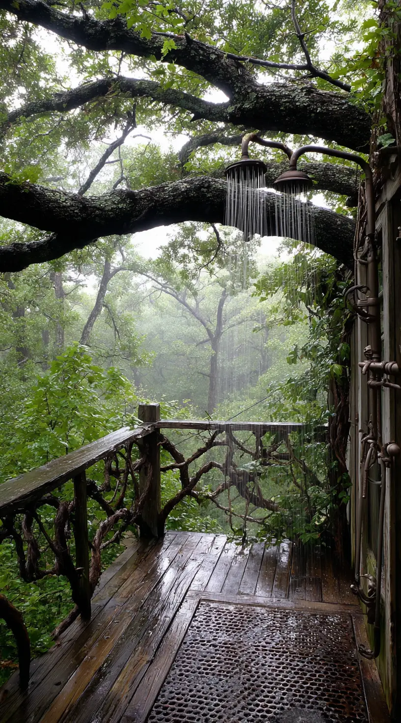 Outdoor Shower In The Trees