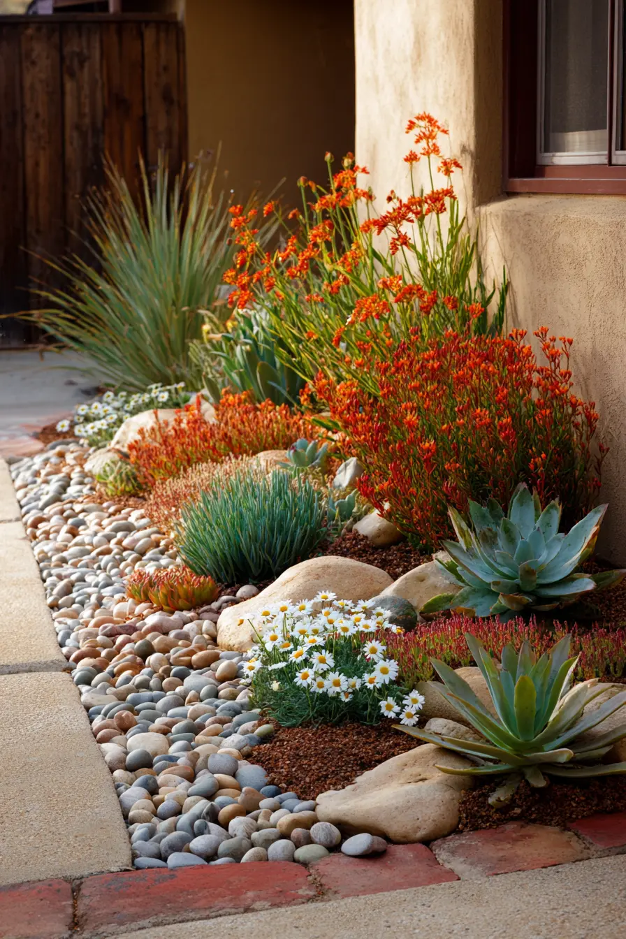 Vibrant Succulent and Floral Oasis