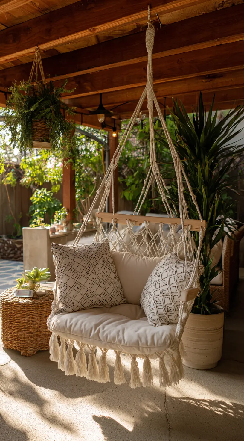 Backyard Hammock Swing Retreat