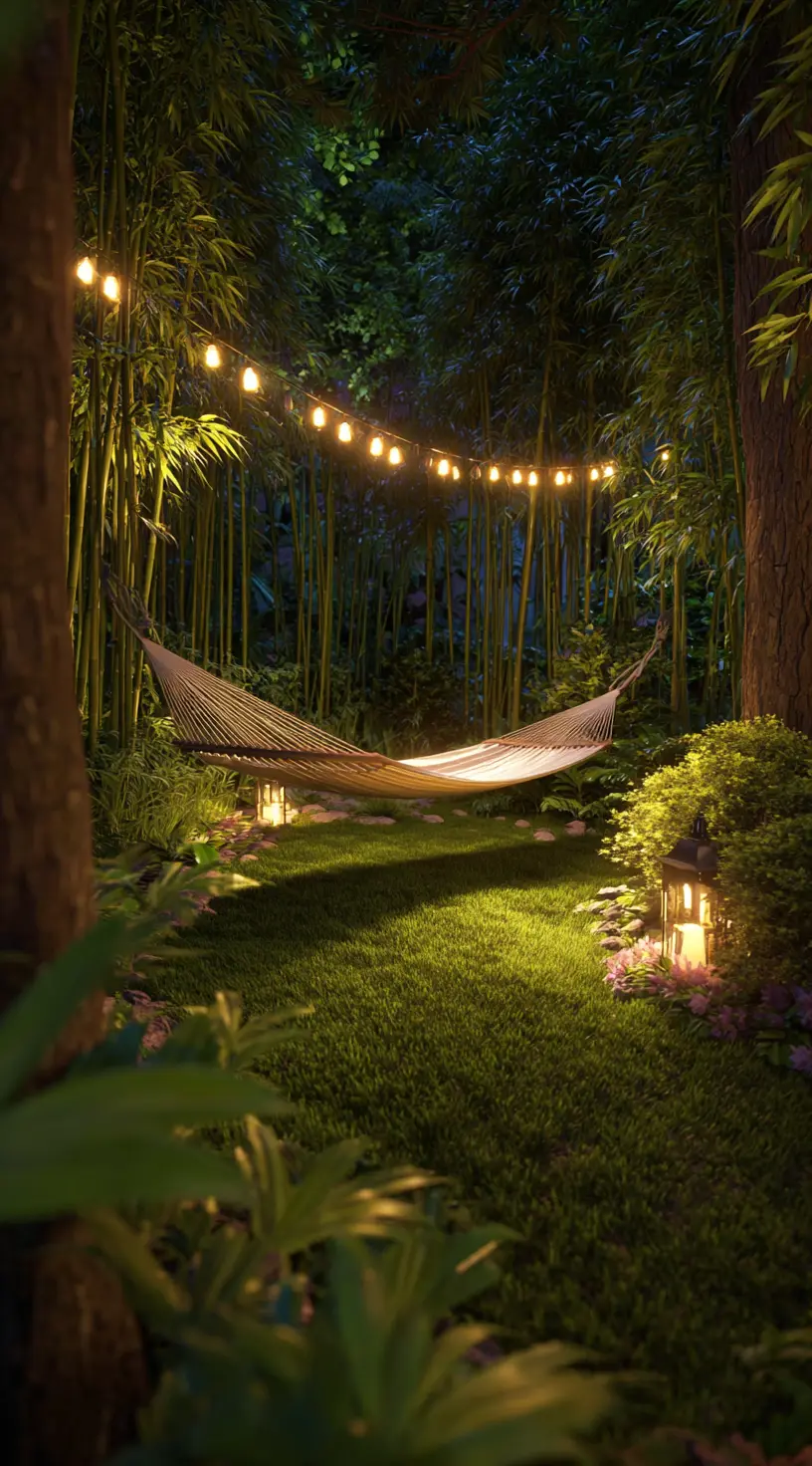 Bamboo Garden With Hammock