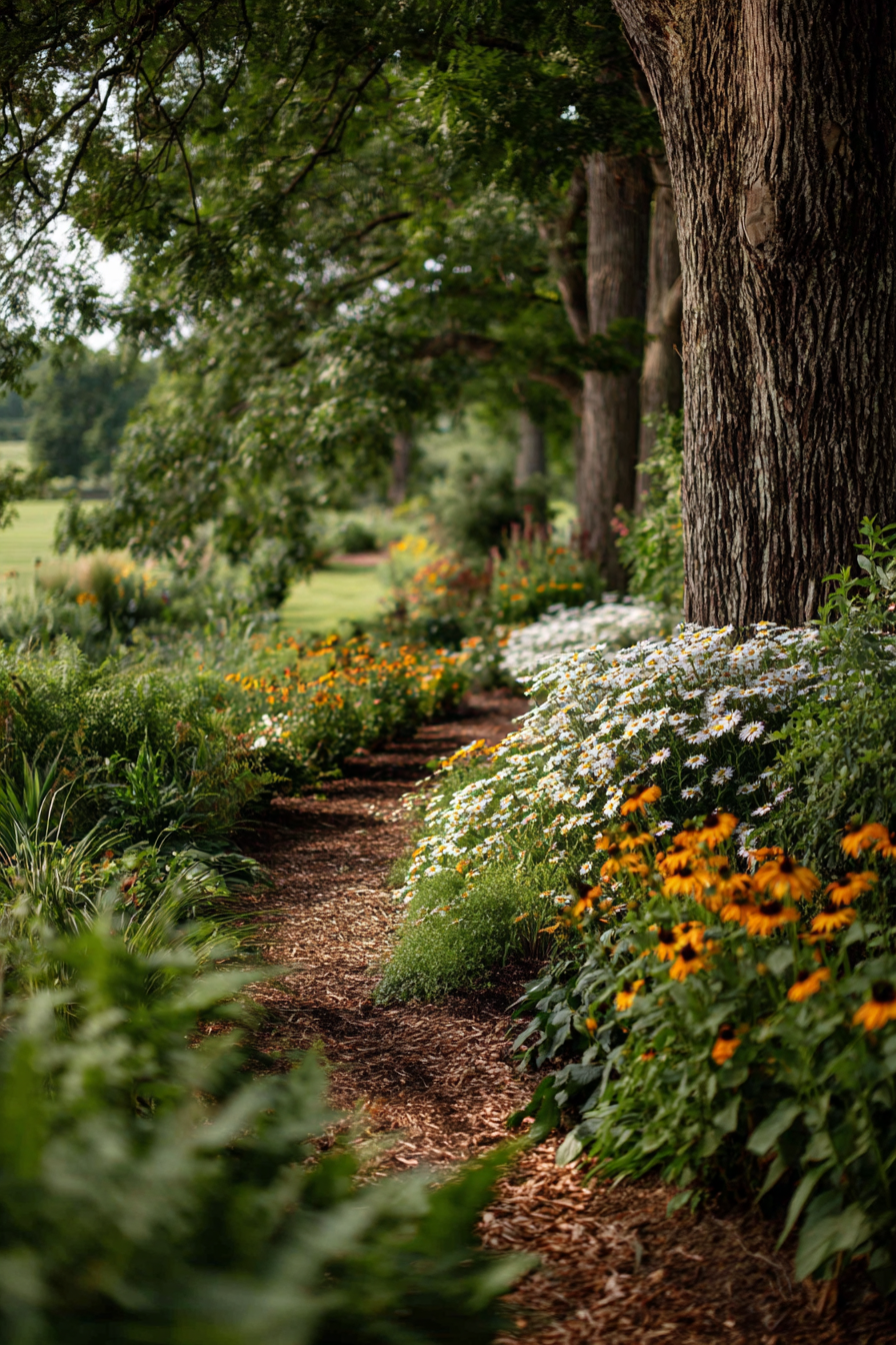 Black-Eyed Susan Garden Border Design