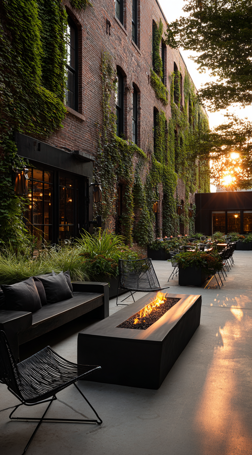Industrial Loft-Style Patio