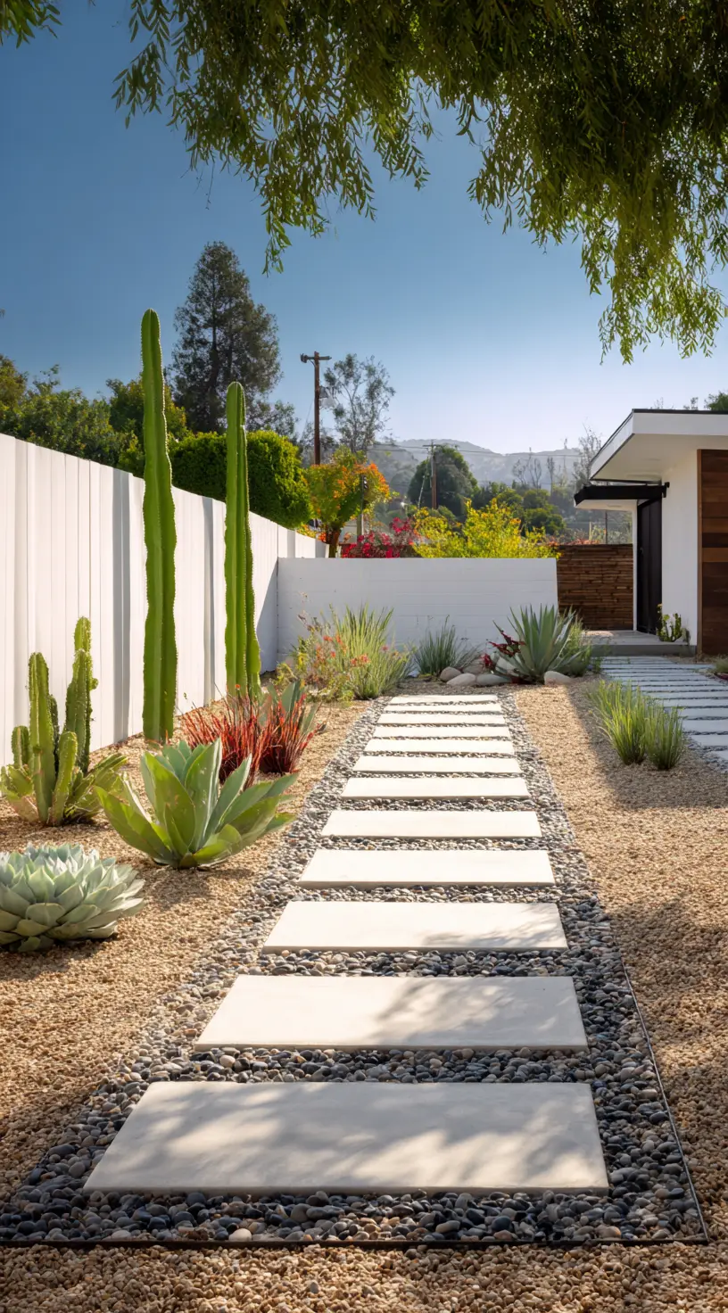 Minimalist Garden With Gravel Accents