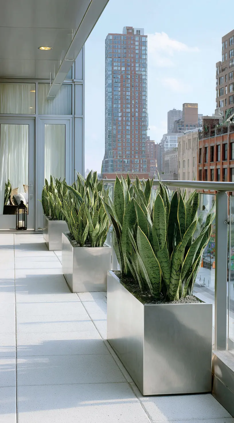 Tall Snake Plants For Balcony Privacy