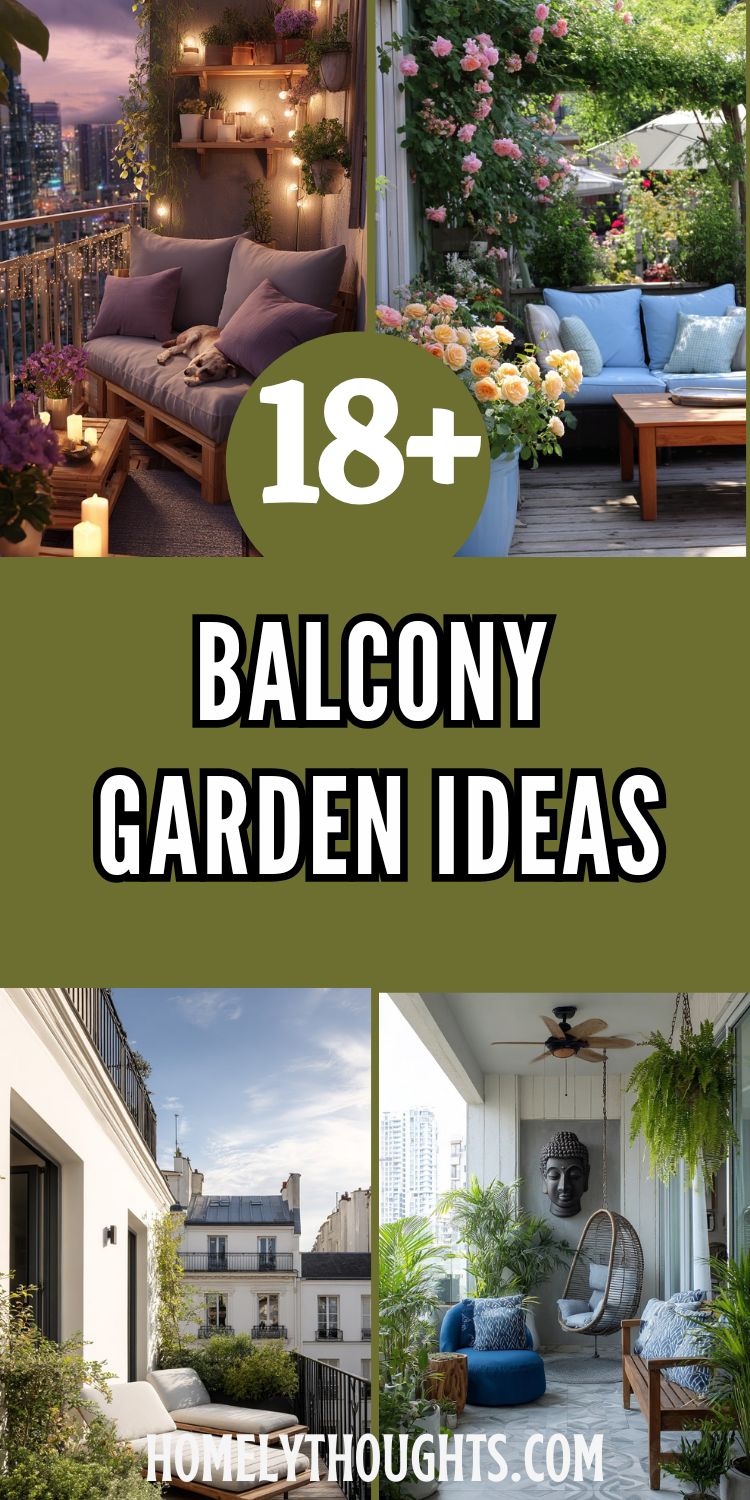 18+ Balcony Garden Ideas From Boring to Beautiful!