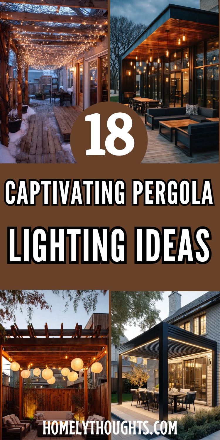18 Captivating Pergola Lighting Ideas for Your Yard