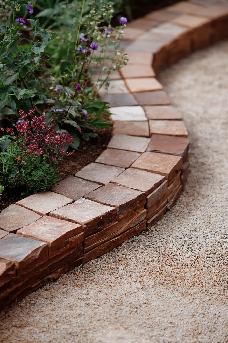 Curved Terracotta Garden Edging Border