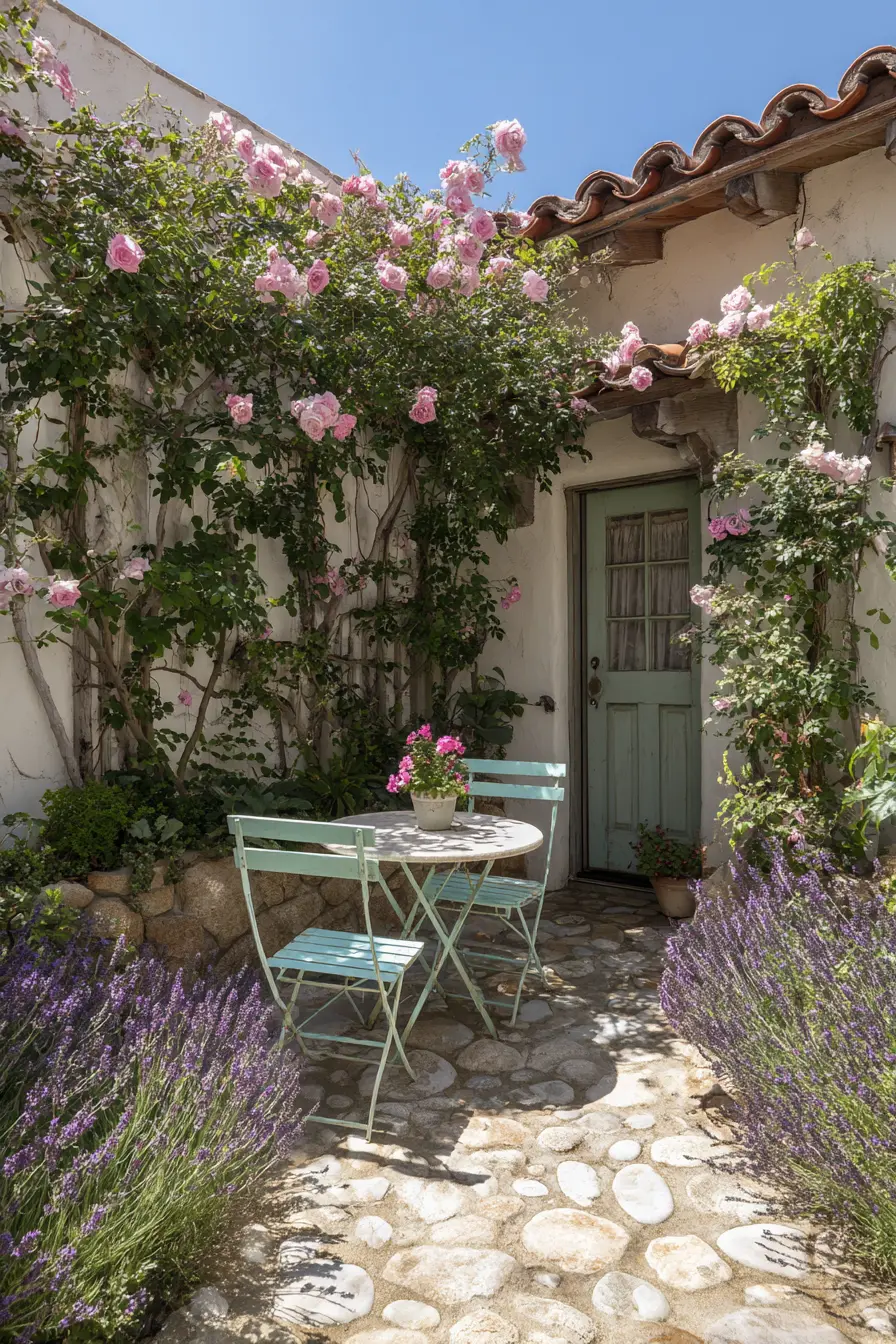Small Round Stone Cottage Patio