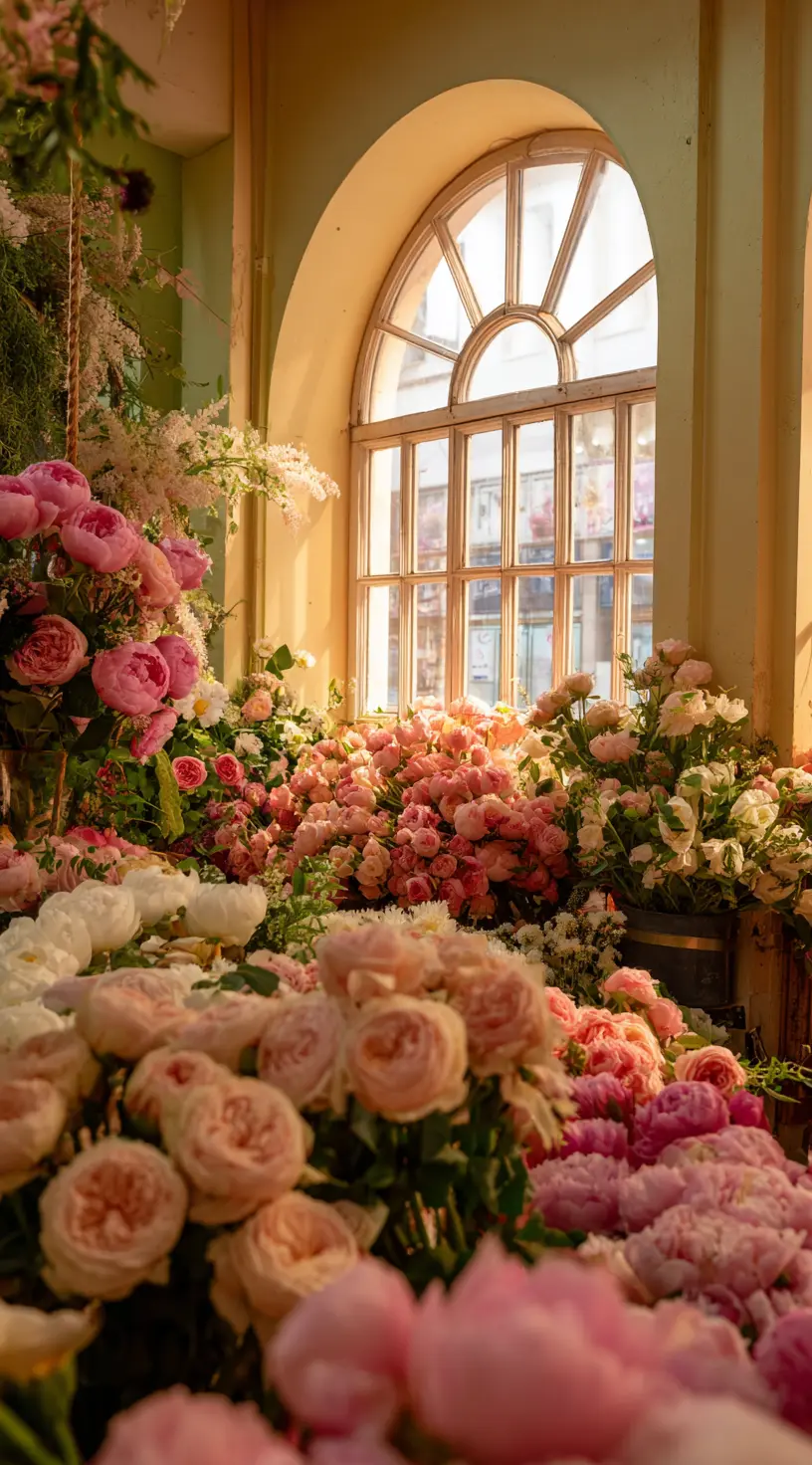 Soft Pink & Green Harmony