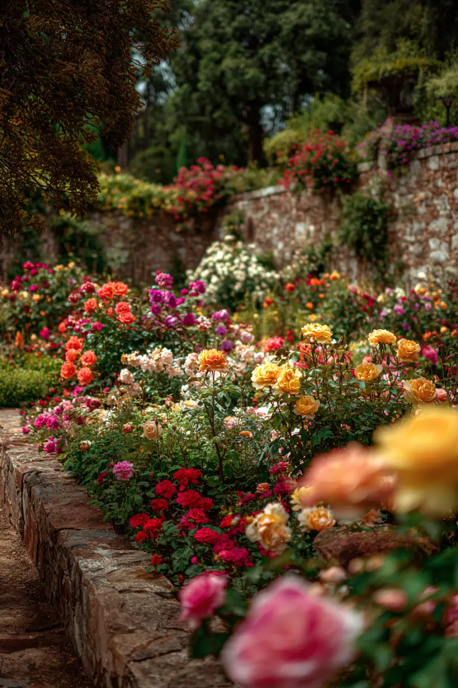 Vibrant Floral Garden Oasis
