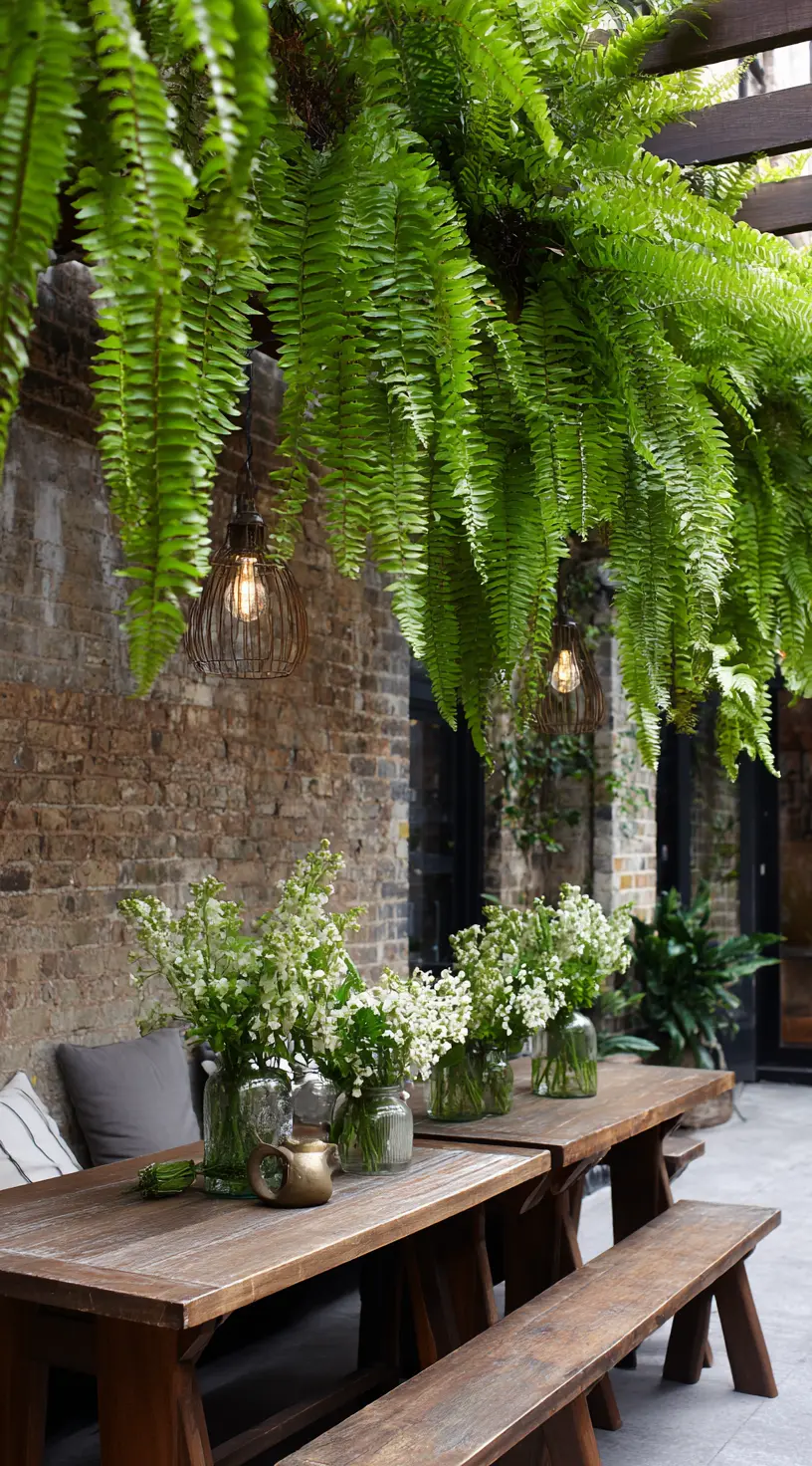 Hanging Ferns For Covered Patios