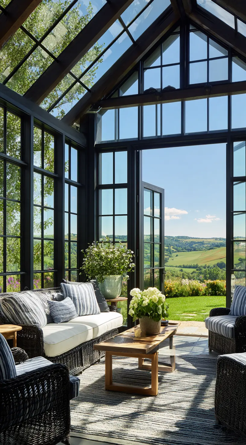 Modern Glass Pergola
