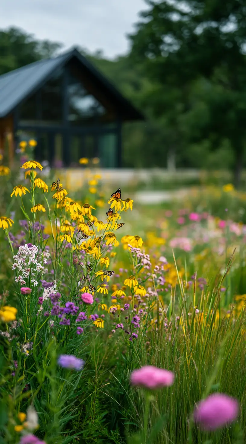 Wildflower Meadow On A Slope