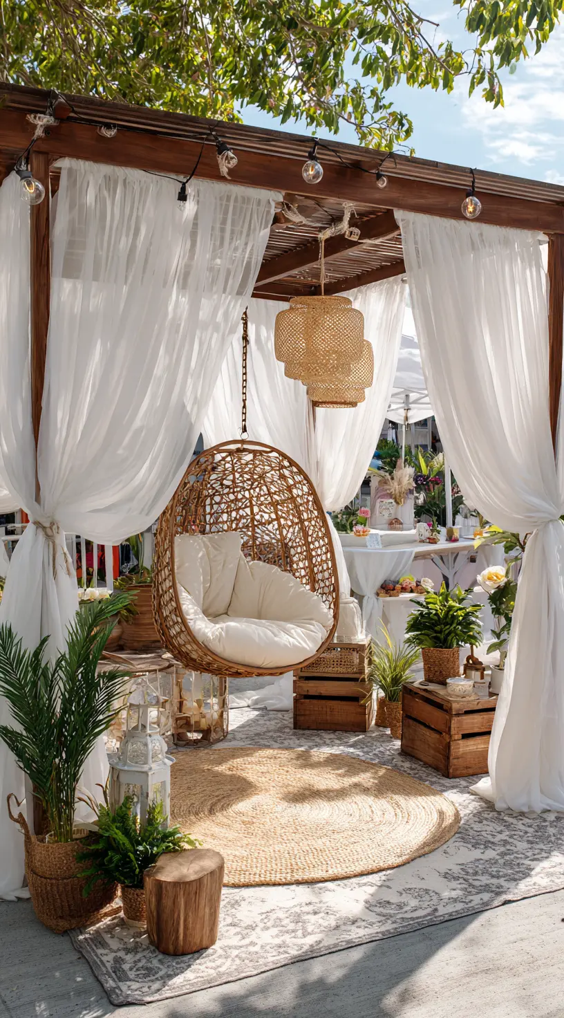 Cozy Boho Pergola Retreat