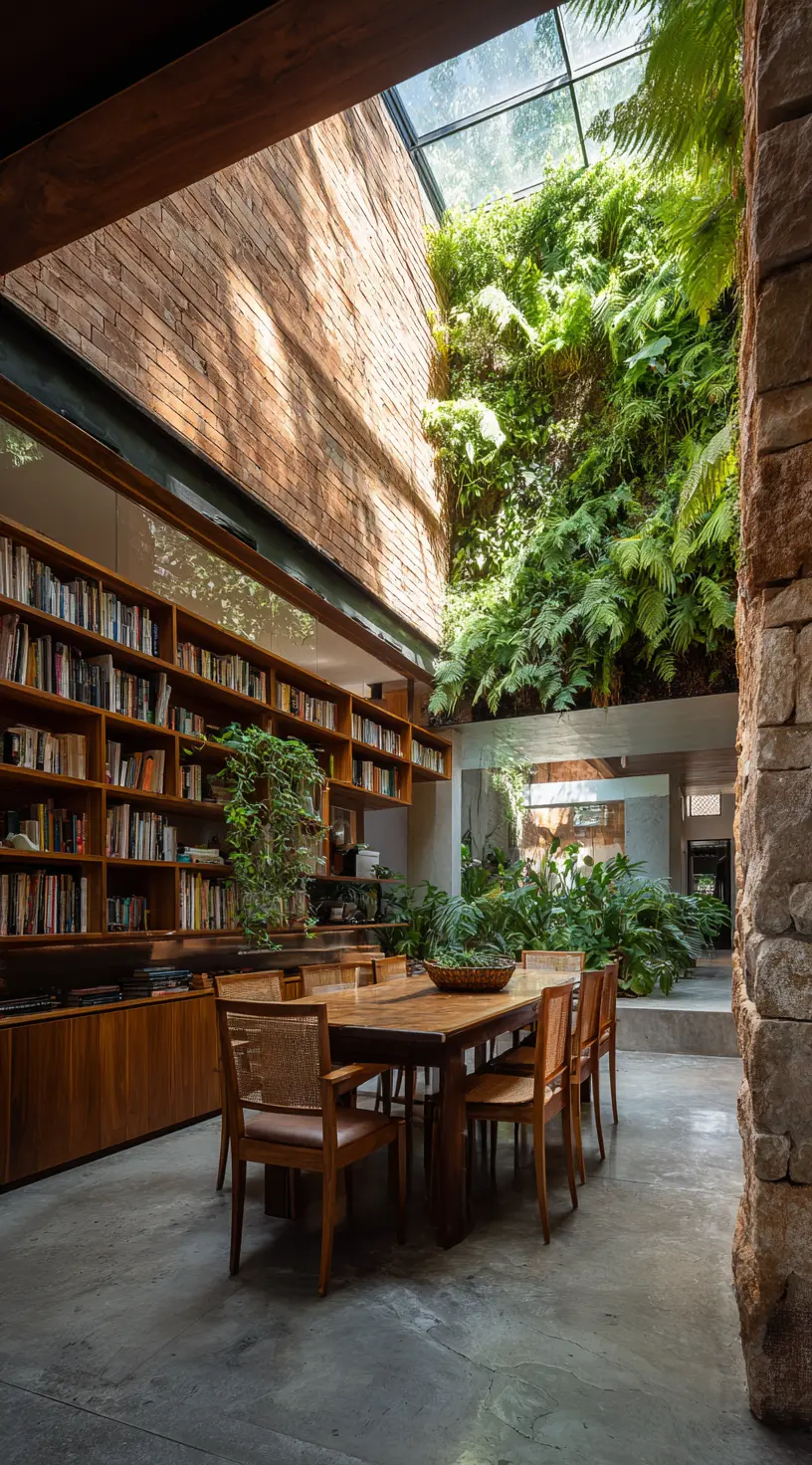 Enclosed Patio With Vertical Garden