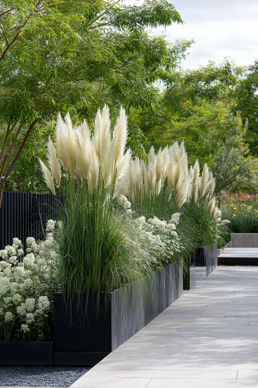 Ornamental Grasses Garden Border Design