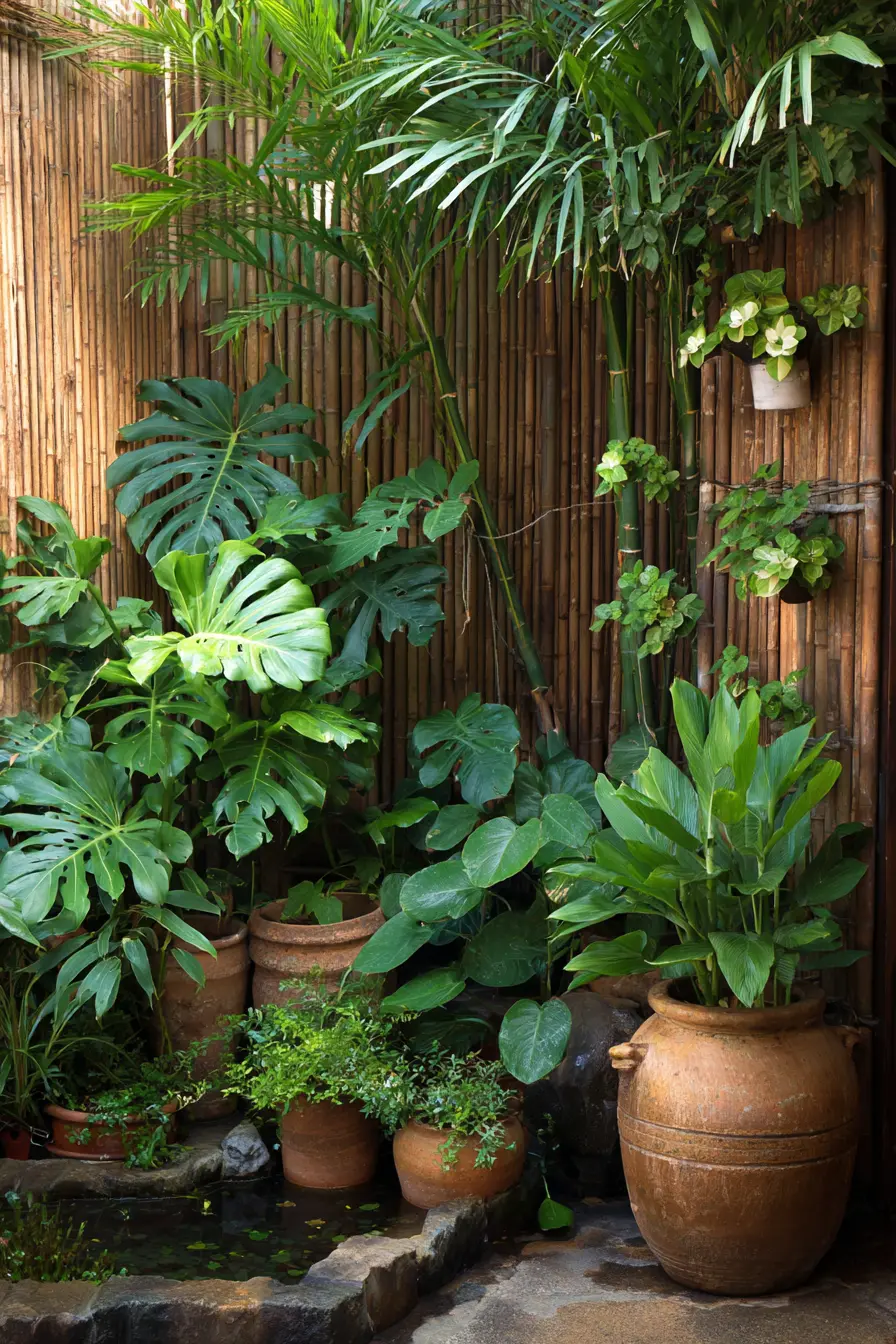 Tropical Lush Serenity Garden