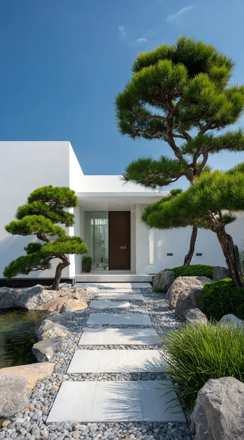 Zen-Inspired Modern Entryway
