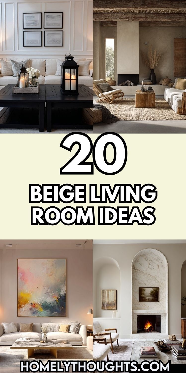 20 Beige Living Room Ideas for a Warm and Timeless Space