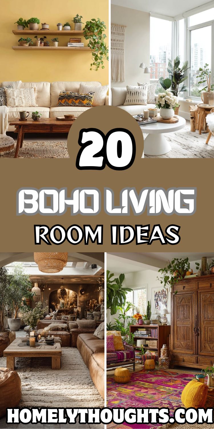 20 Boho Living Room Ideas for a Relaxed and Creative Space