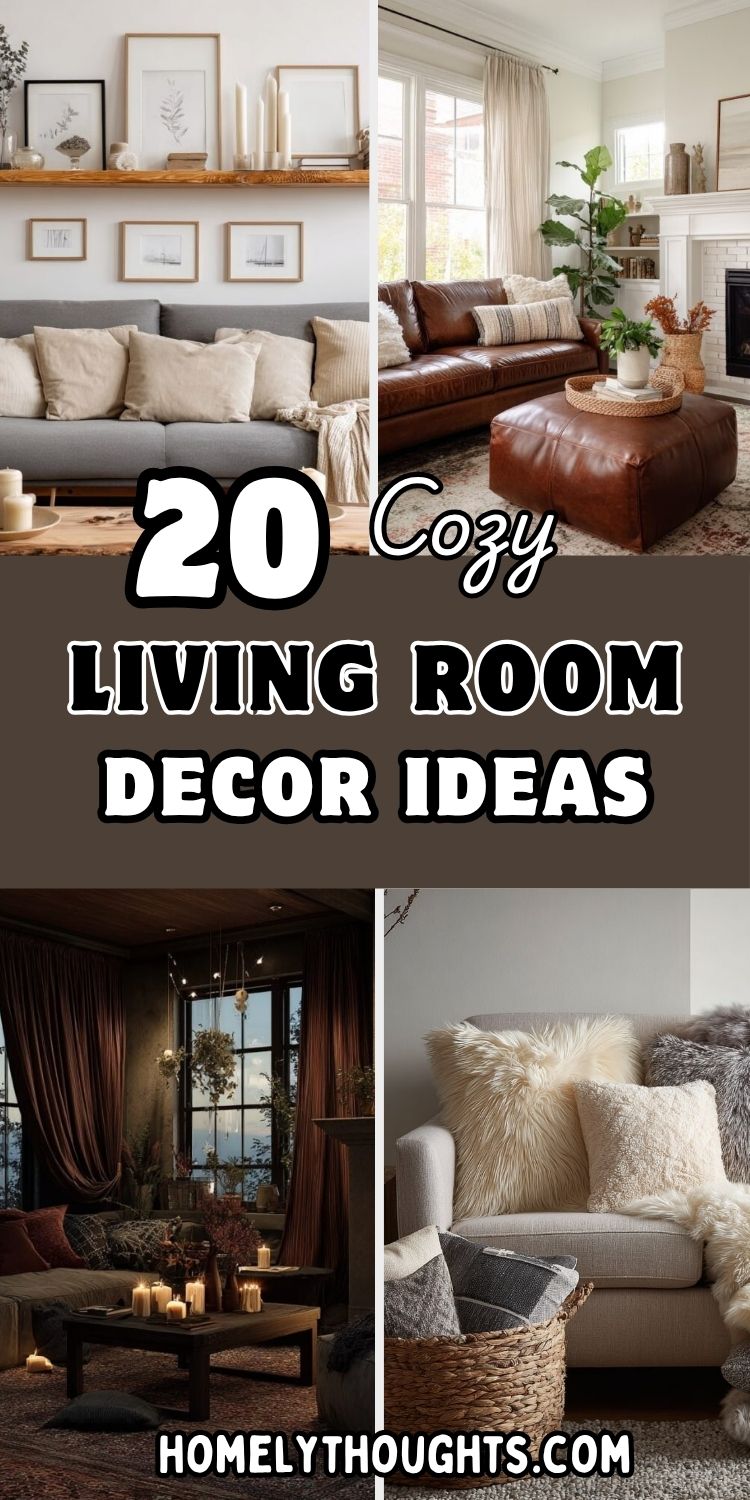20 Cozy Living Room Decor Ideas for a Warm and Inviting Space