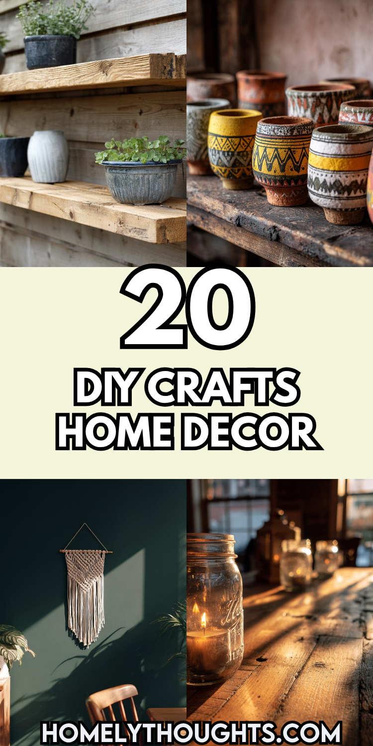 20 DIY Crafts for Home Decor