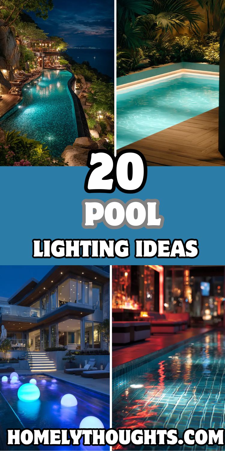 20 Pool Lighting Ideas to Infuse Vibrance in Your Outdoor Space