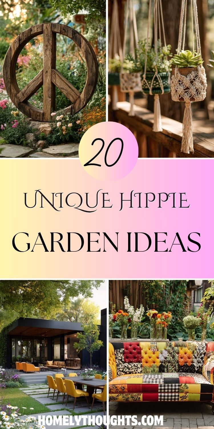 20 Unique Hippie Garden Ideas for a Free-Spirited Outdoor Oasis