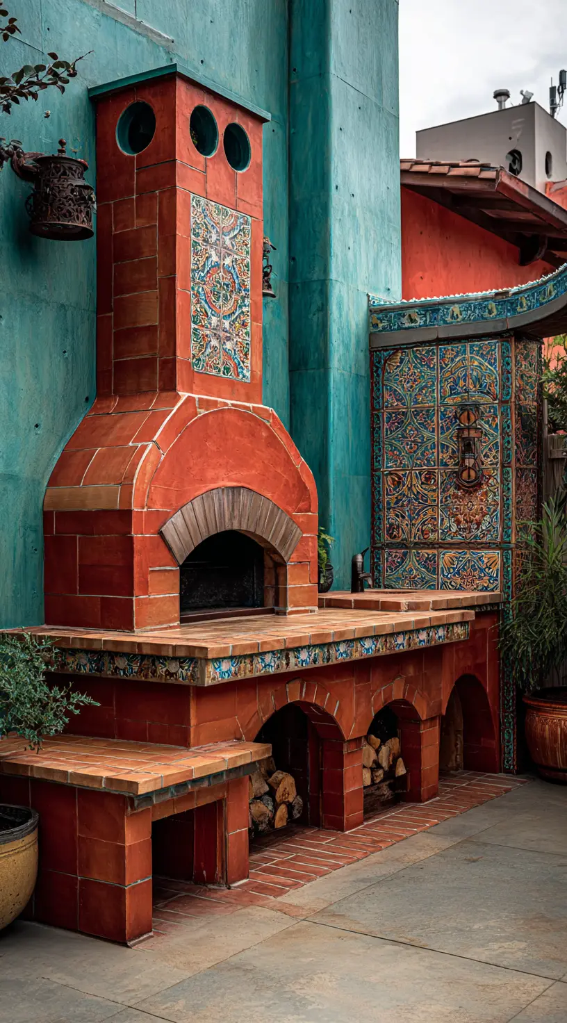 Artistic Outdoor BBQ Design