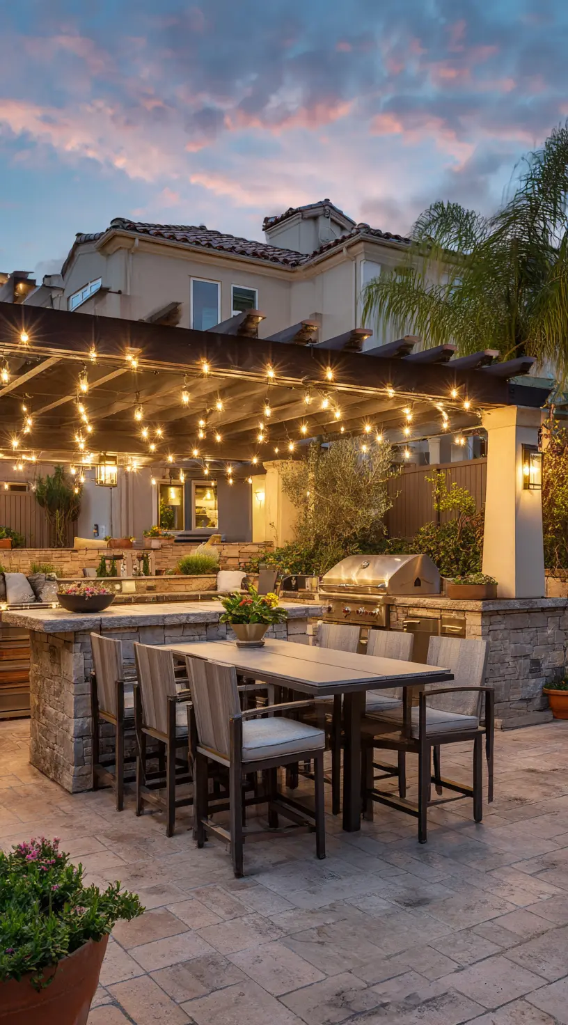 Outdoor Kitchen & Dining Patio