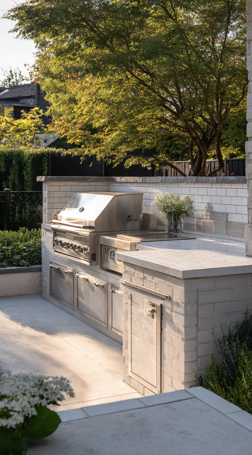 Sleek & Simple: A Chic Outdoor Kitchen Setup That Does It All