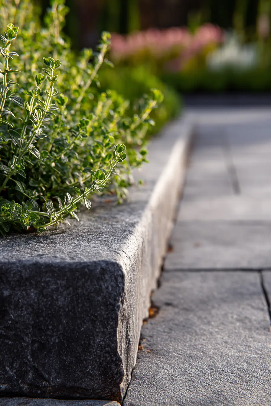 Stone Edging with Greenery Accents