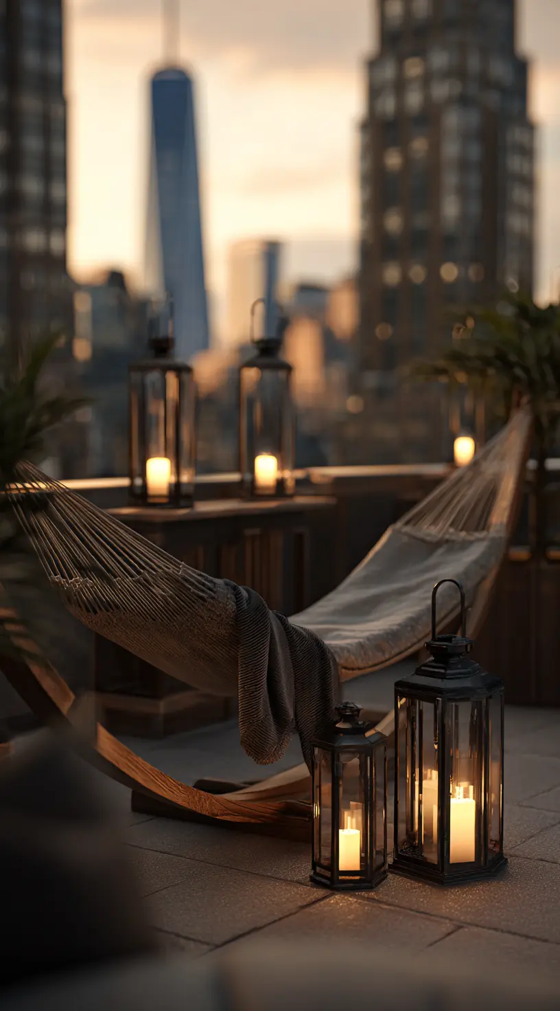 Urban Rooftop Hammock Lounge
