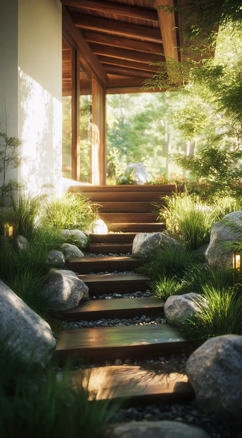 Zen Garden On A Slope