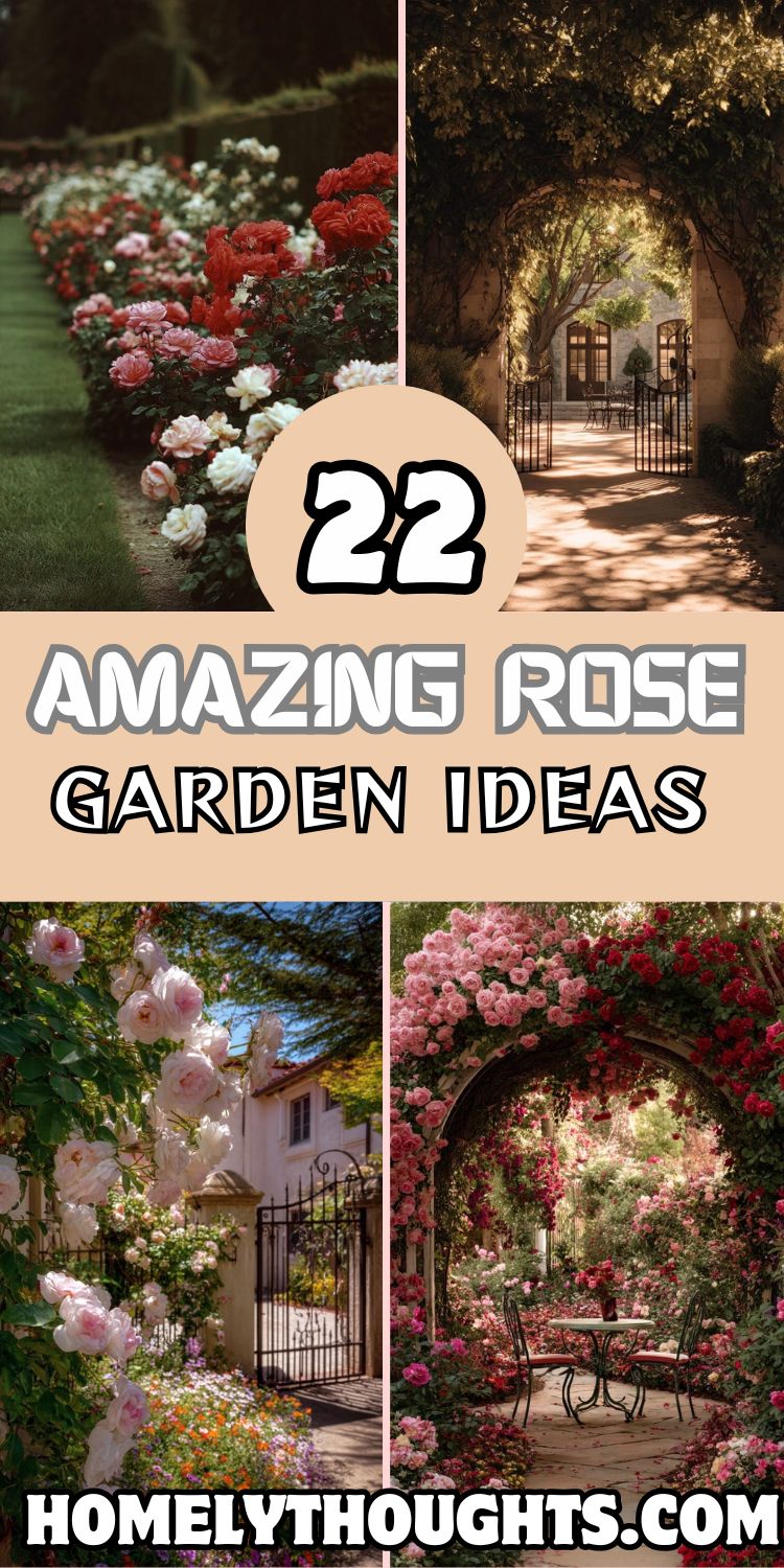 22 Amazing Curb Appeal Boosting Rose Garden Ideas!