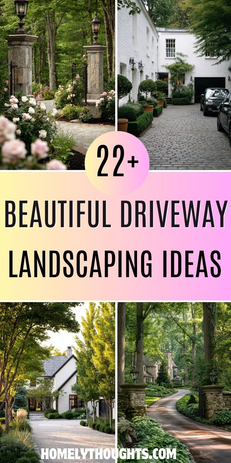 22+ Beautiful Driveway Landscaping Ideas