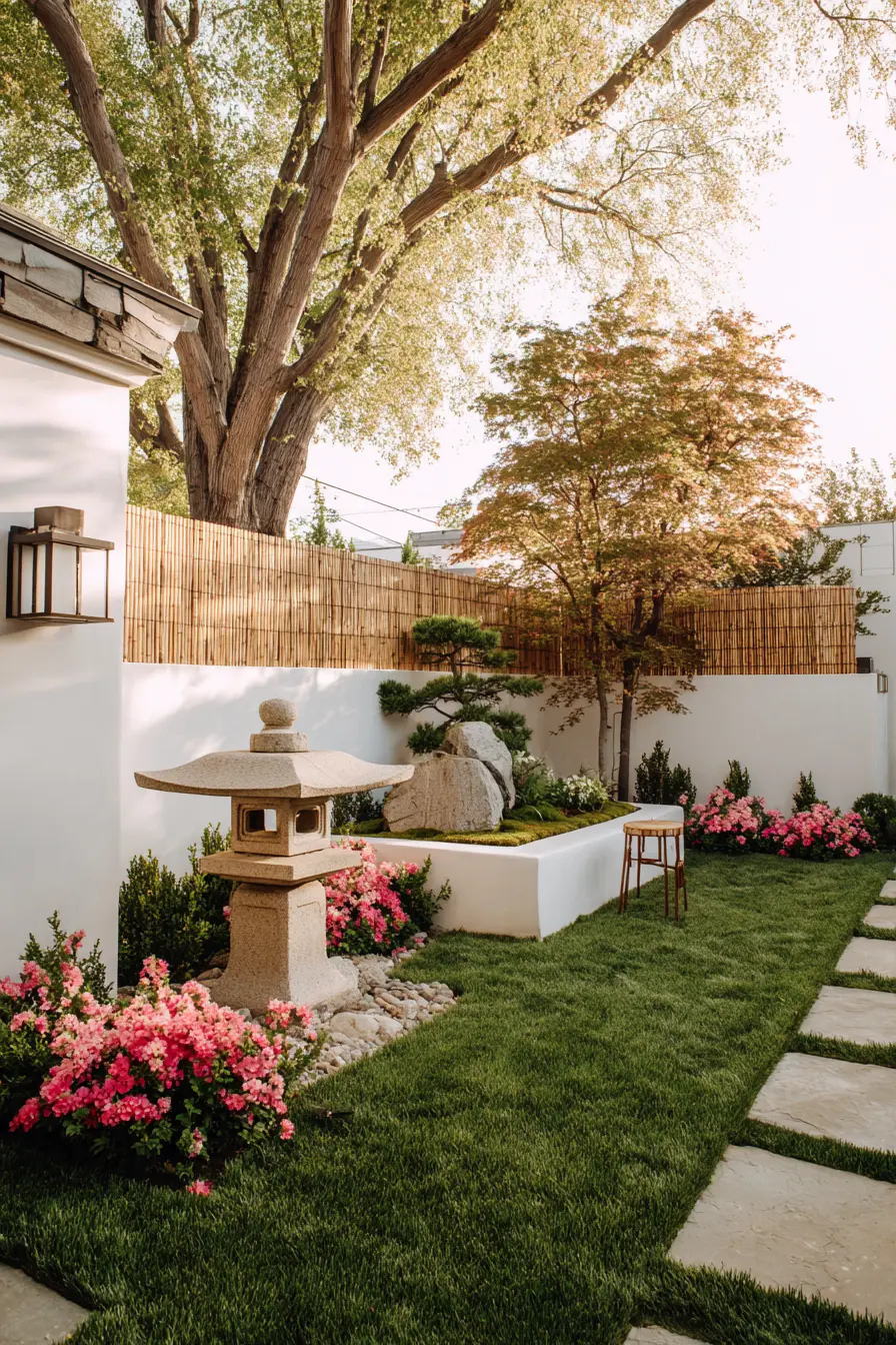 Peaceful Zen Garden In Japanese Style