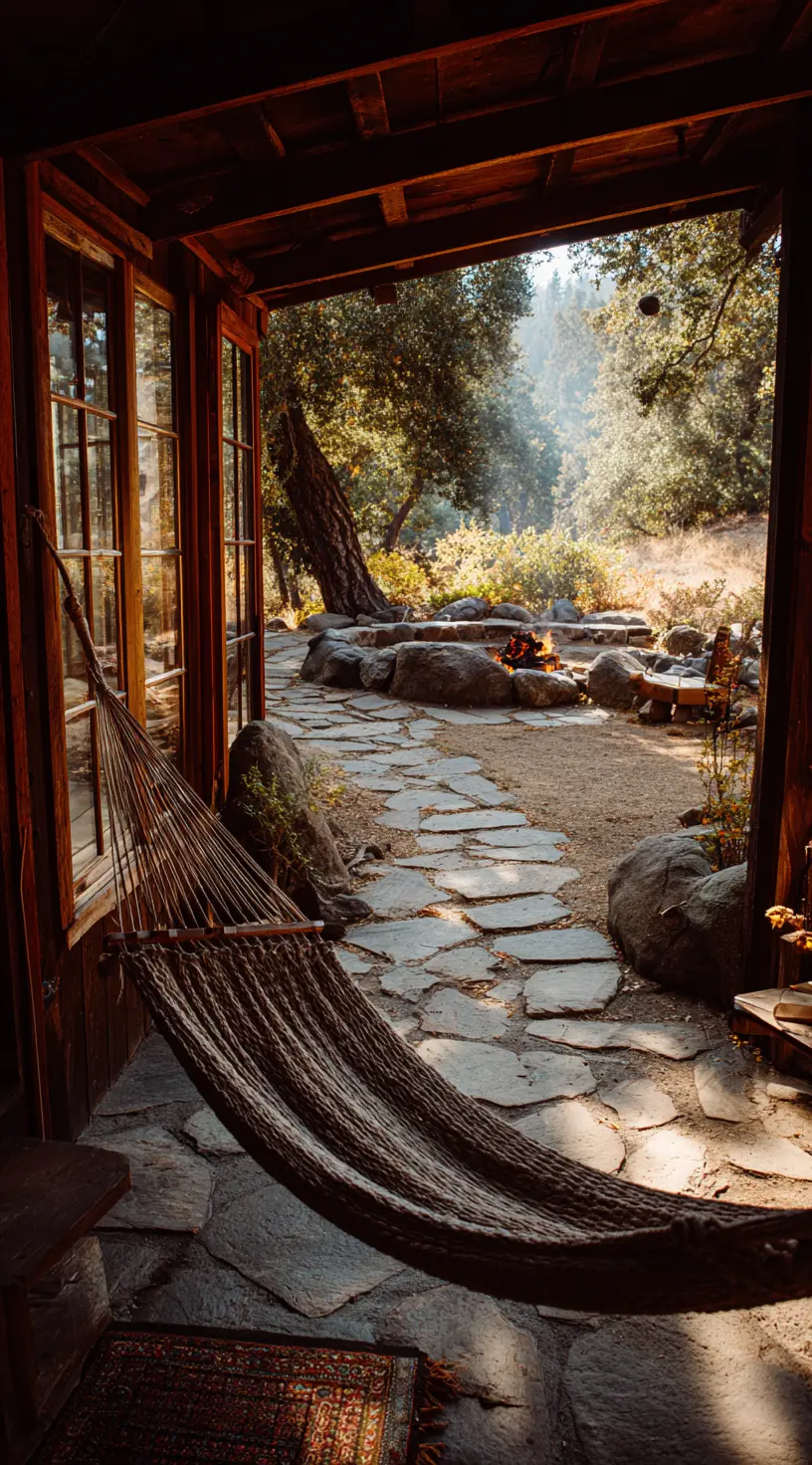 Rustic Cabin Hammock Getaway
