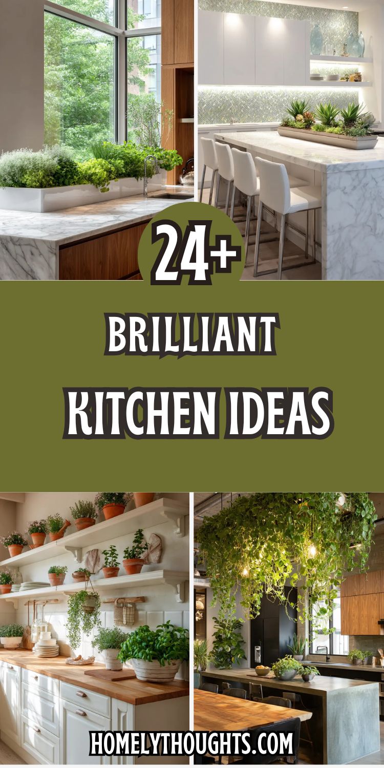 24+ Brilliant Kitchen Ideas to Bring Nature Indoors!