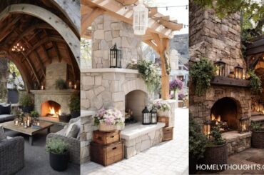 24+ Cozy Outdoor Fireplace Ideas For Your Yard!