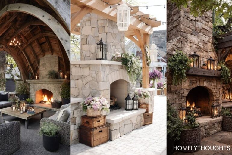 24+ Cozy Outdoor Fireplace Ideas For Your Yard!