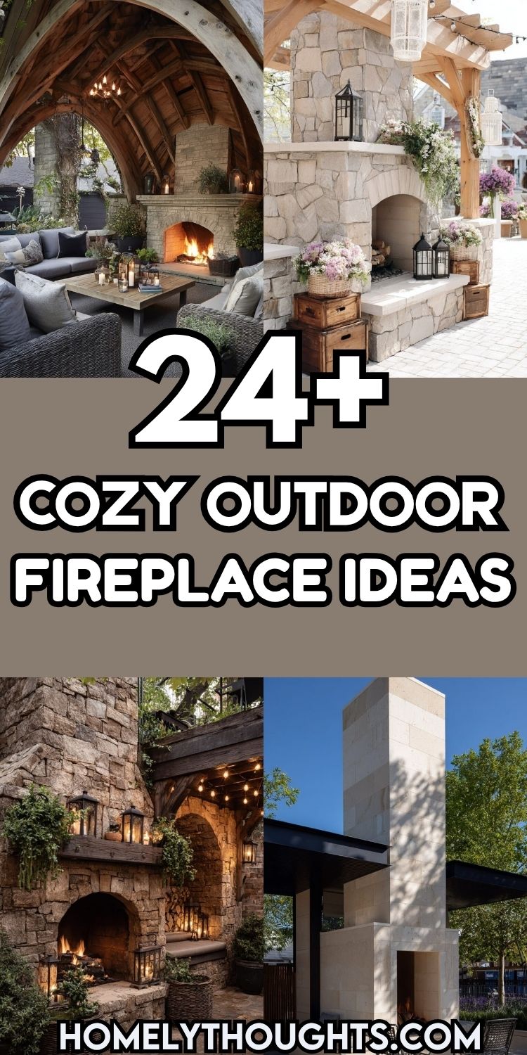 24+ Cozy Outdoor Fireplace Ideas For Your Yard!