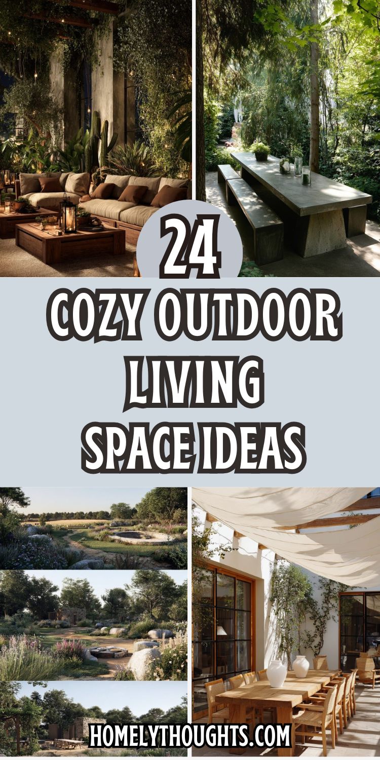 24 Cozy Outdoor Living Space Ideas To Enjoy Your Home!