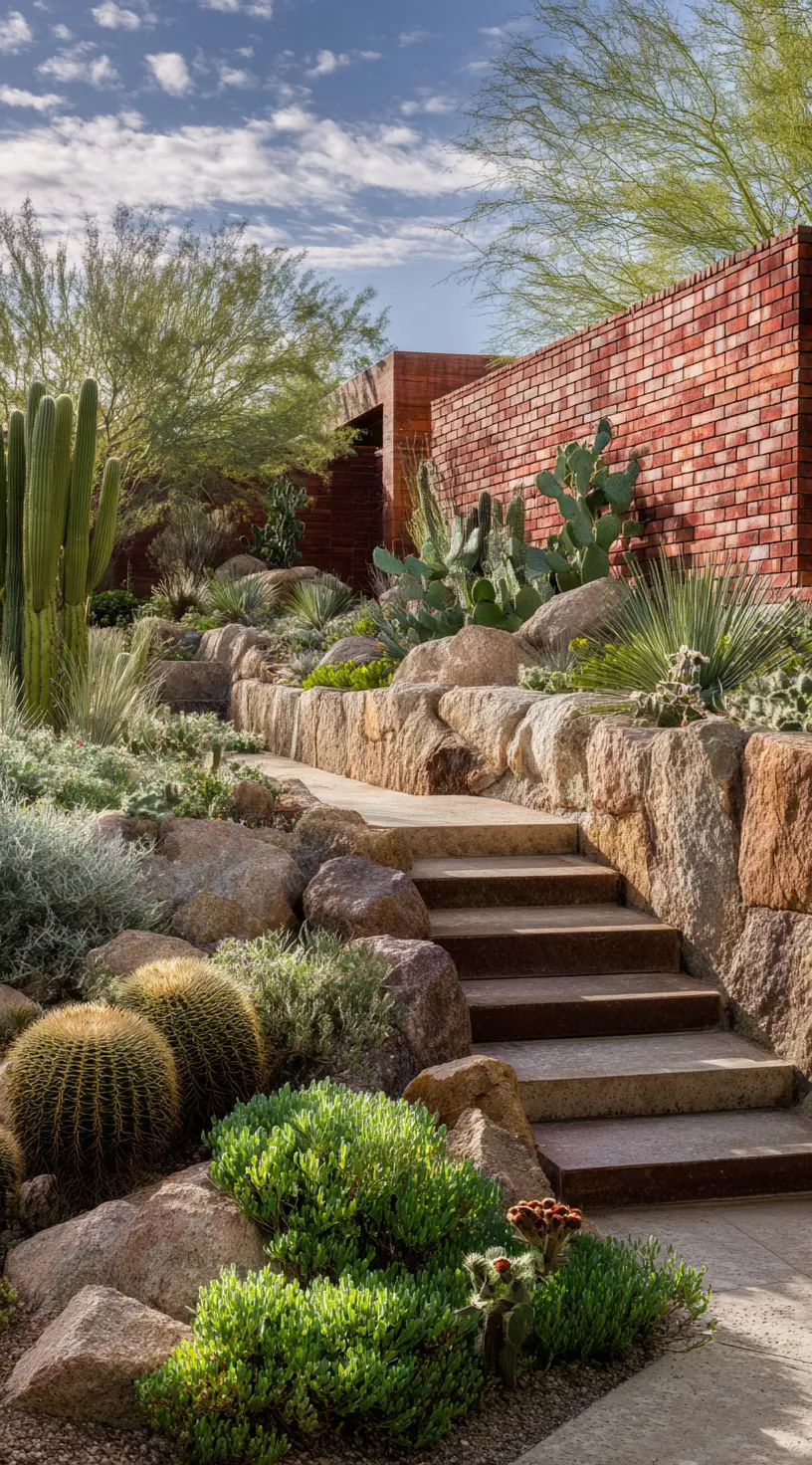 Drought-Tolerant Sloped Landscape